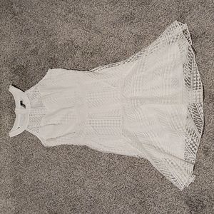 Lulu's Halter Neckline Dress (White)